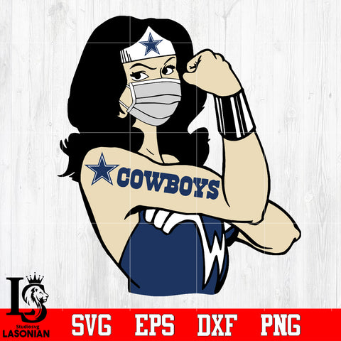 Dallas Cowboys Wonder Woman Svg Dxf Eps Png file Svg Dxf Eps Png file