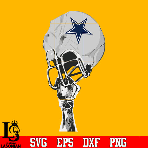 Dallas Cowboys hand helmet svg eps dxf png file