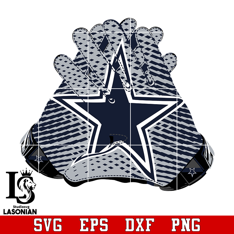 Dallas cowboys gloves, svg,eps,dxf,png file