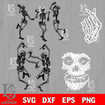 Dancing Skeletons Halloween svg dxf eps png file