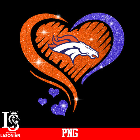 Denver Broncos Heart PNG file