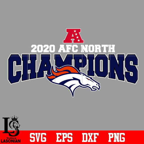 Denver Broncos 2020 AFC North Champions Svg Dxf Eps Png file