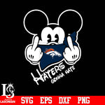 Denver Broncos, Mickey, Haters gonna hate svg eps dxf png file