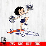Dallas Cowboys Betty Boop Cheerleader NFL svg eps dxf png file