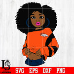 Denver Broncos Girl Svg Dxf Eps Png file