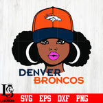 Denver Broncos Girl svg eps dxf png file