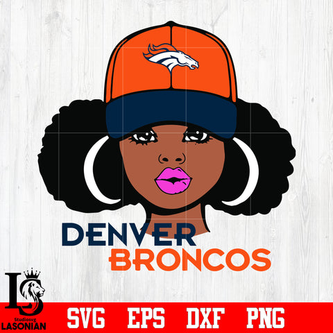 Denver Broncos Girl svg eps dxf png file