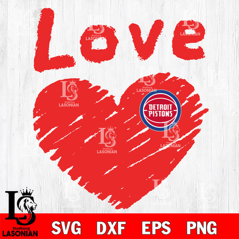 Detroit Pistons svg eps dxf png file
