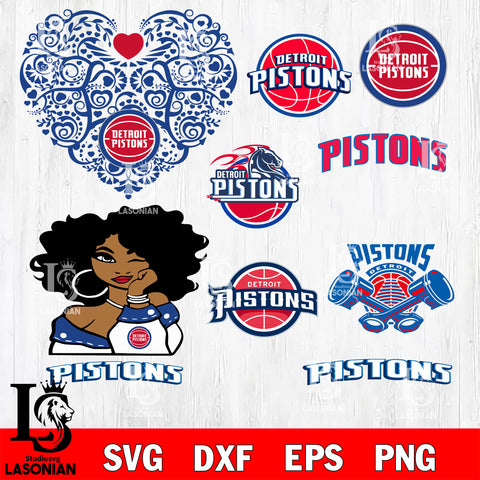 Detroit Pistons svg eps dxf png file