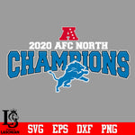 Detroit Lions 2020 AFC North Champions Svg Dxf Eps Png file