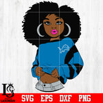 Detroit Lions Girl Svg Dxf Eps Png file