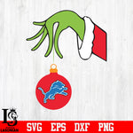 Detroit Lions Grinch svg eps dxf png file