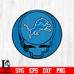 Detroit Lions Skull Ball Svg Dxf Eps Png file Svg Dxf Eps Png file