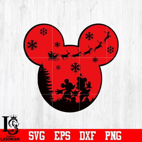 Disney Christmas SVG, Christmas svg eps dxf png file