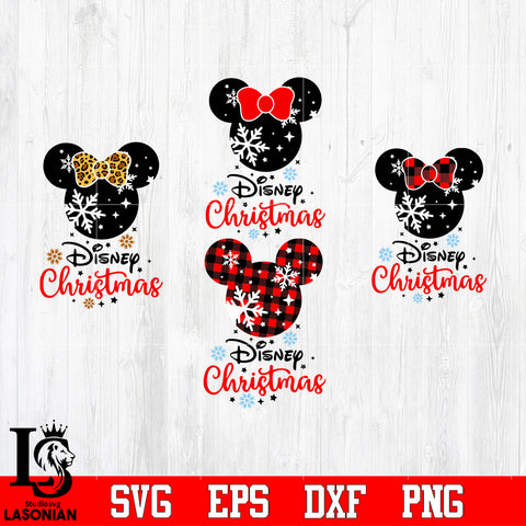 Disney Mickey Christmas svg,2 mouse christmas , Mickey mouse Svg Dxf Eps Png file