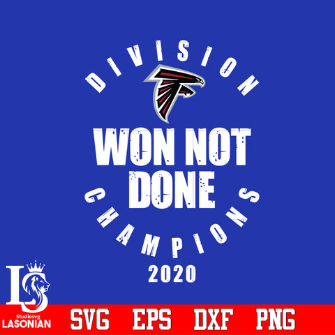 Division Won Not Done Champions 2020 Atlanta Falcons Svg Dxf Eps Png file
