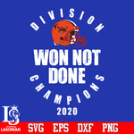 Division Won Not Done Champions 2020 Cleveland BrownsSvg Dxf Eps Png file
