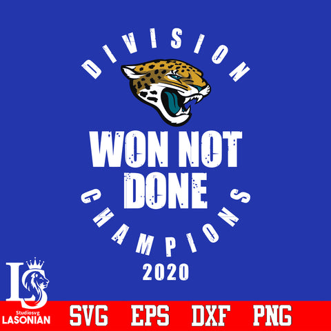 Division Won Not Done Champions 2020 Jacksonville Jaguars