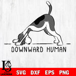 Downward human 2 svg, yoga svg eps dxf png file