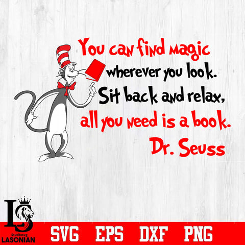 You can find magic wherever you look. Sit back and relax, all you need is a book Svg Dxf Eps Png file