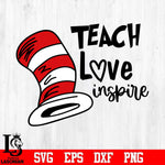 teach love inspire Svg Dxf Eps Png file