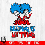 reading is my thing Svg Dxf Eps Png file