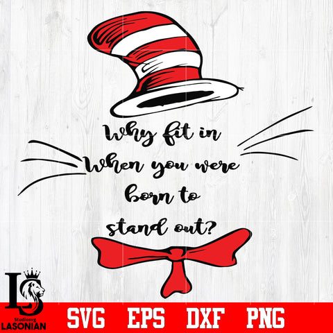 Dr Suess WHY fit svg eps dxf png file