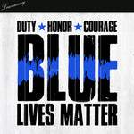 Duty Honor Courage Blue PNG file