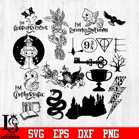 Bundle 14 Harry Porter Random vector svg eps dxf png file