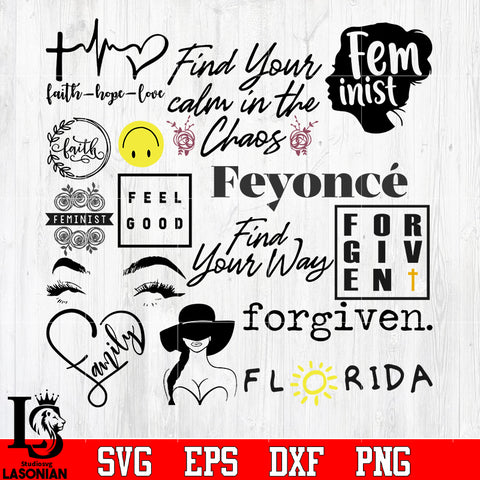 Bundle 7 Beauty and Fashion Tiktok random vector svg eps dxf png file