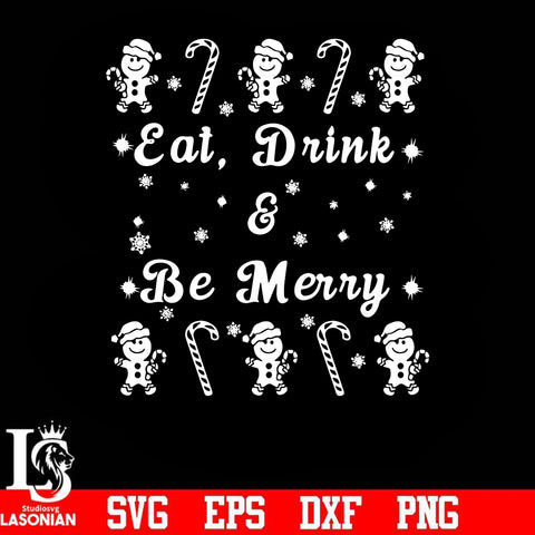 Eat drink & be merry svg, png, dxf, eps digital file