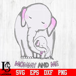 Elephants, Mommy and me Svg Dxf Eps Png file