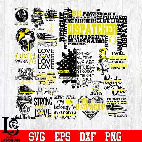 1 bundle Dispatcher vector random svg eps dxf png file