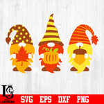 Fall Gnomes svg eps dxf png file