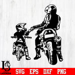 Father and Son Bike Svg Dxf Eps Png file