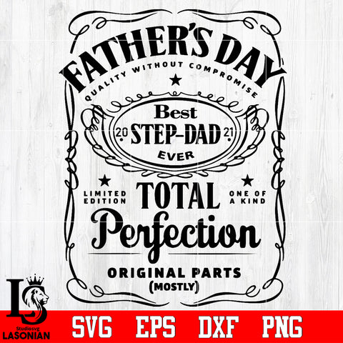 Father's day best step-dad Svg Dxf Eps Png file