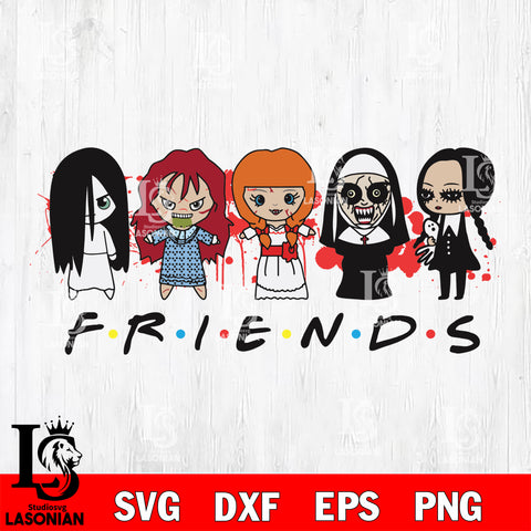 Female Friends Horror svg, halloween svg eps dxf png file