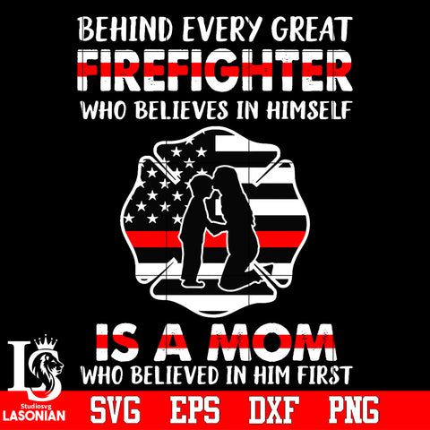 Firefighter is a mom Svg Dxf Eps Png file