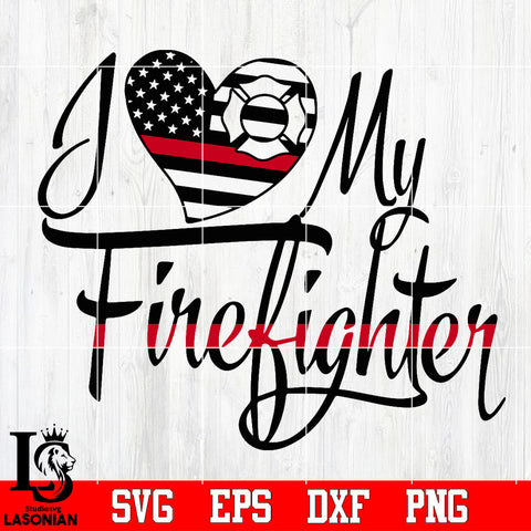 Firefighter love Svg Dxf Eps Png file