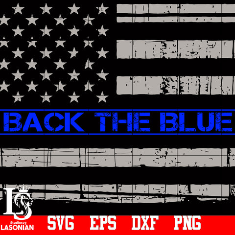 Flag,Police,Back The Blue svg,eps,dxf,png file