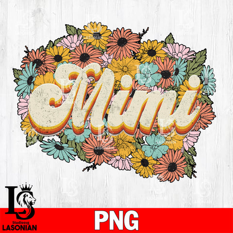 Florals Retro Mimi Sublimation  Png file