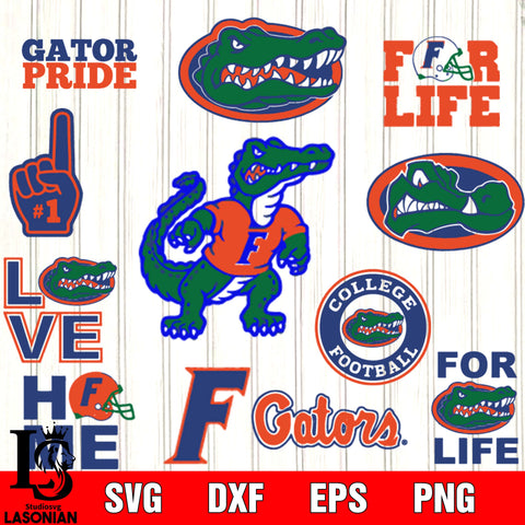 Bundle Logo Florida Gators football svg eps dxf png file