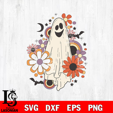 Flower Ghost Sketch svg eps dxf png file
