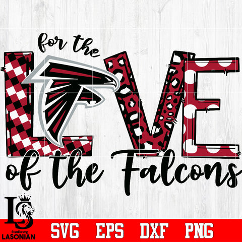 For the Love of the Falcons Svg Dxf Eps Png file