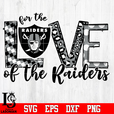 For the Love of the Raiders Svg Dxf Eps Png file
