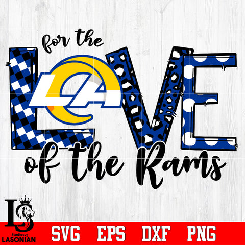 For the Love of the Rams Svg Dxf Eps Png file