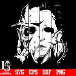 Freddy Jason Michael Myers and Leather face Squad svg,eps,dxf,png file