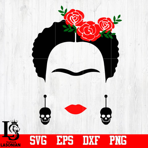 Frida Kahlo, Frida, Female Power svg,eps,dxf,png file
