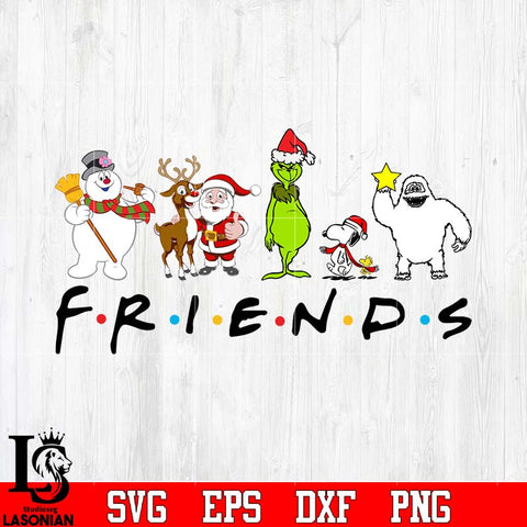 Friends Chirstmas svg eps dxf png file
