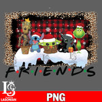 Friends christmas 5 , grinch , alone home PNG file, digital download